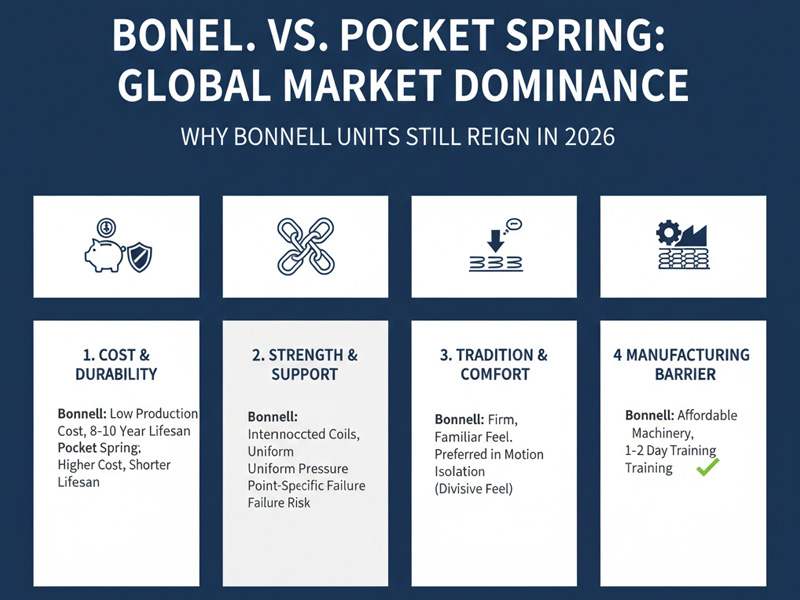 BONNELL VS POCKET SPRING GLOBAL MARKET DOMINANCE