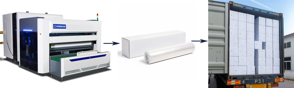  automated mattress roll packing machine 