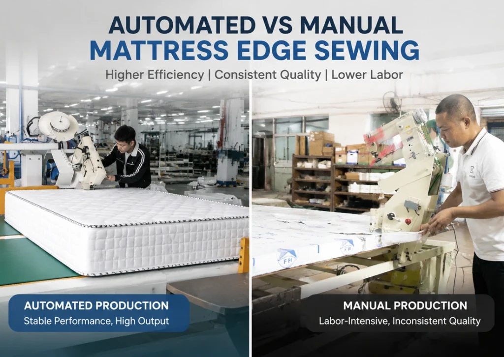 Automated vs Manual Mattress Sewing