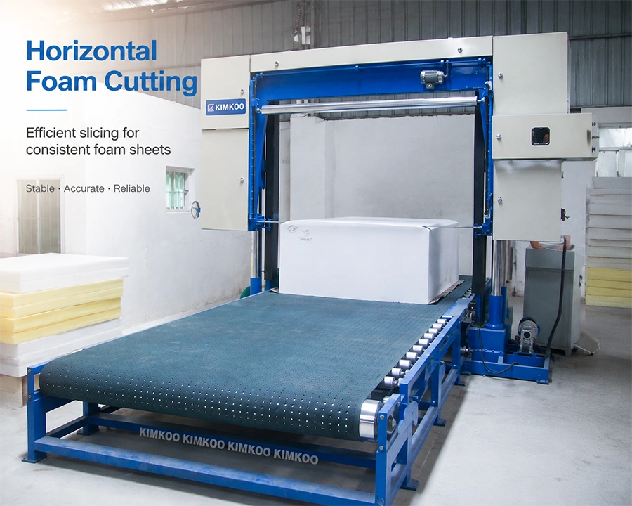 Industrial Horizontal Foam Cutting Machine