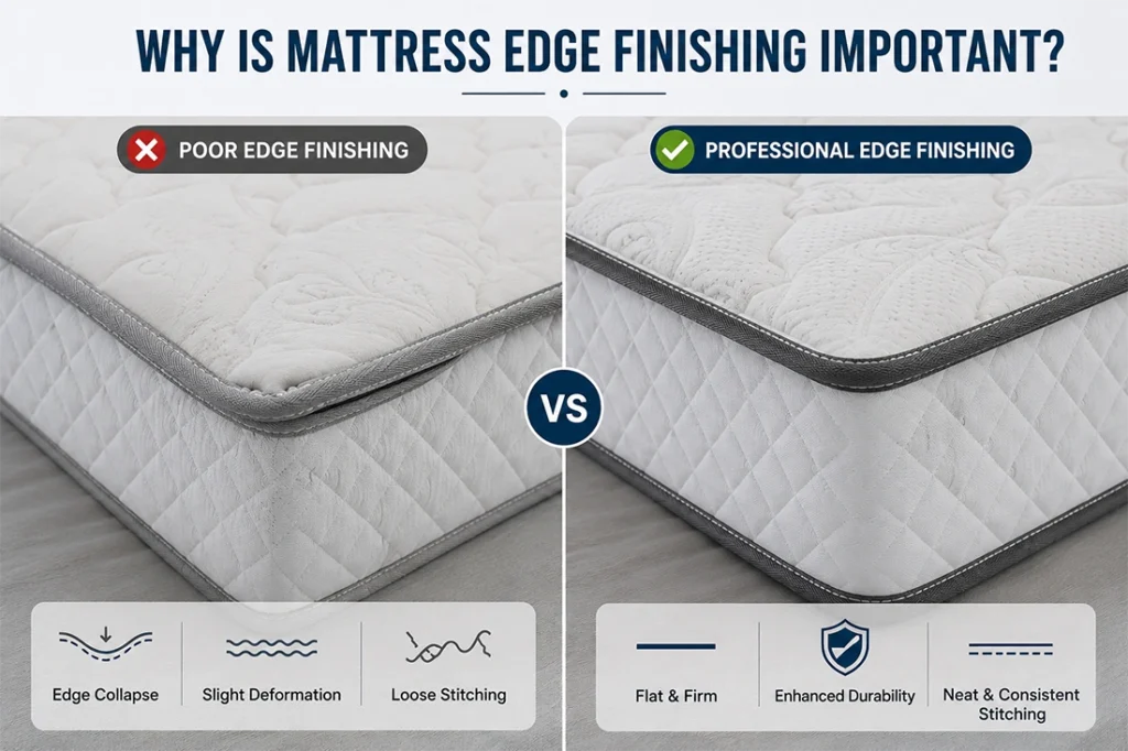 Mattress Edge Finishing: Poor vs Professional