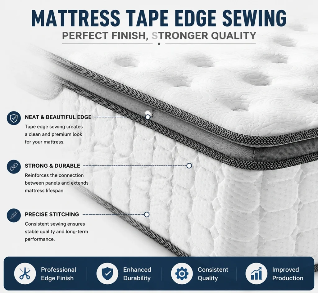 Mattress Tape Edge Sewing Infographic